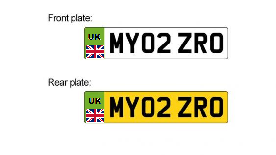 New number plate mockup